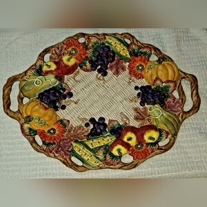 Fitz & Floyd Autumn Harvest 17" Platter